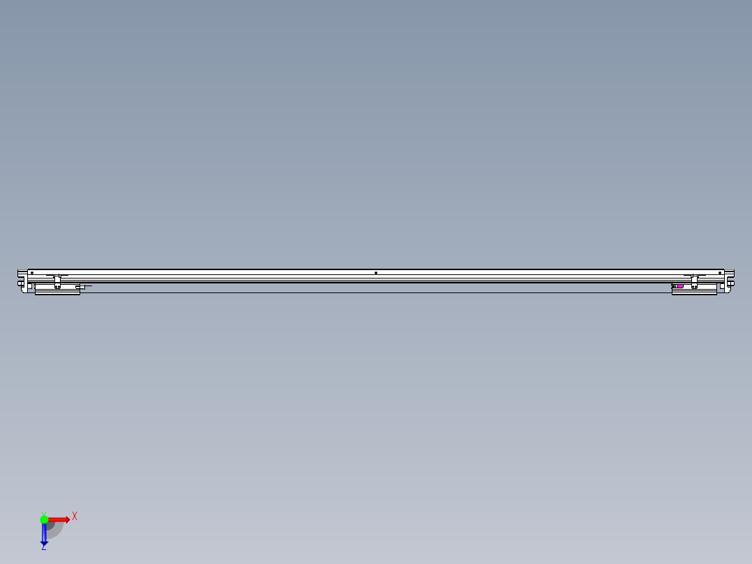 威洛博VL系列直线电机模组-2VL17E2-S2050俯视图