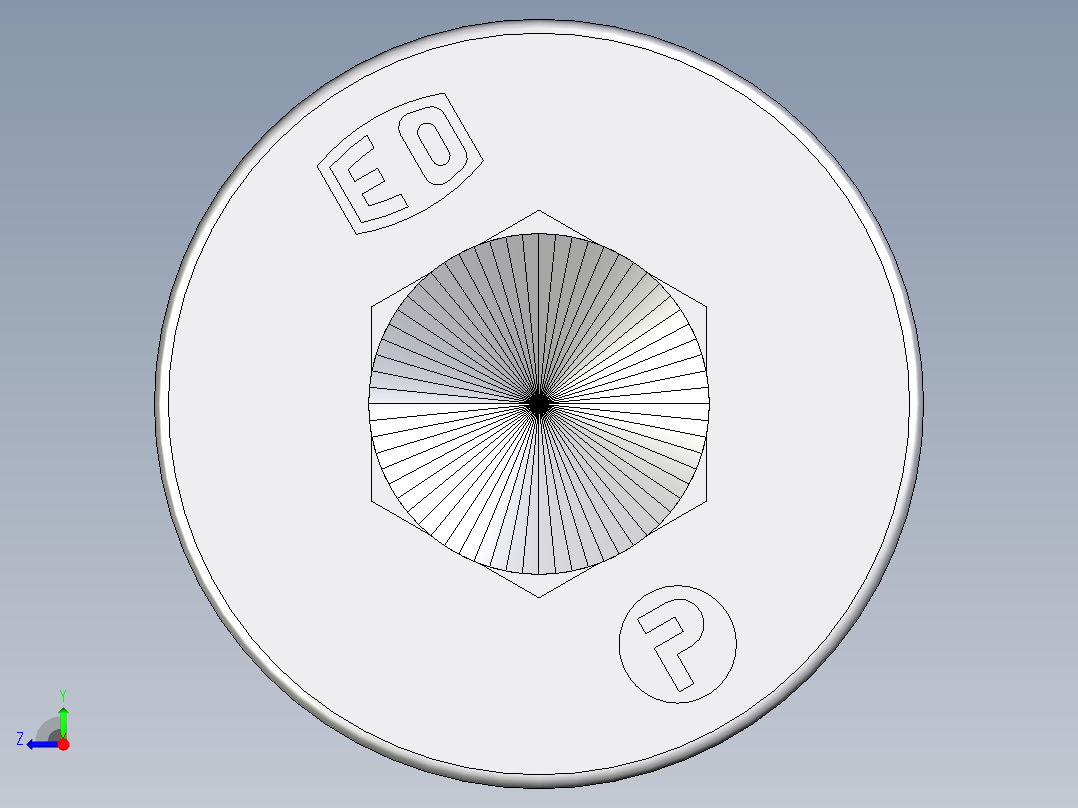 卡套式工业通用硬管接头EO_Blanking_plug_for_ports_VSTI48X2ORCF右视图