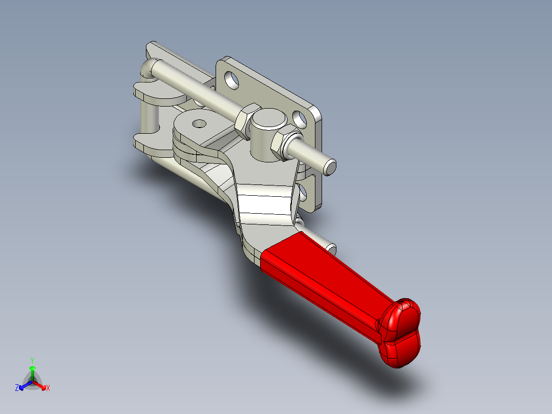 門閂式夾鉗SSP(A)-<span style='color: red'>3D</span>多系列多零件图纸模型