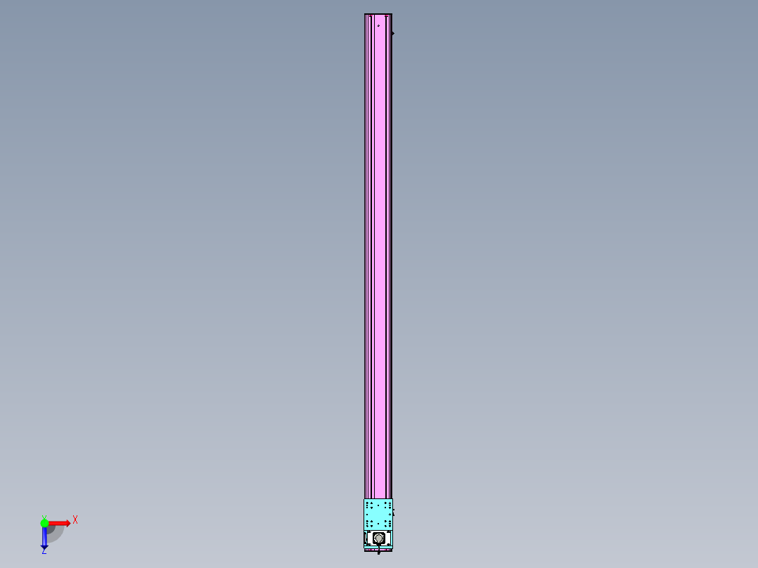 东锦齿条传动DH210G-L167-S3700-BU-减速机+P750W俯视图