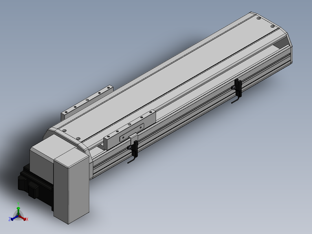 精密模组MT140-L110-300-RD-M40-C4正等轴测图