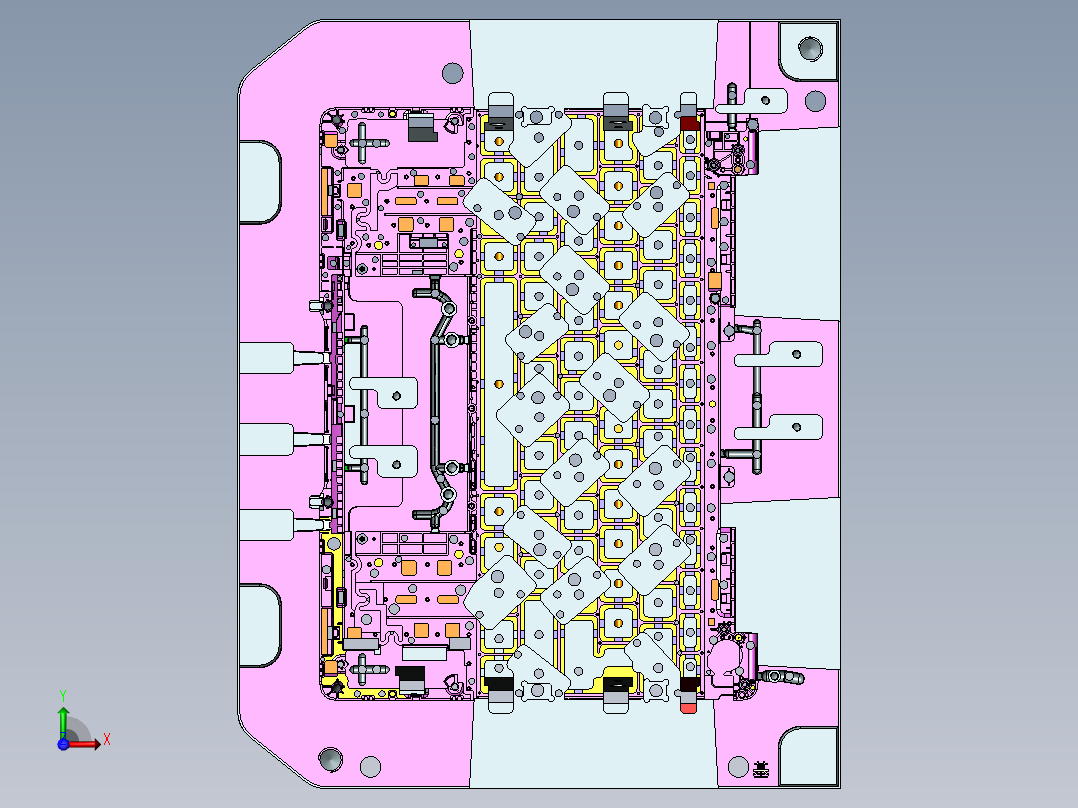 模内埋钉治具前视图