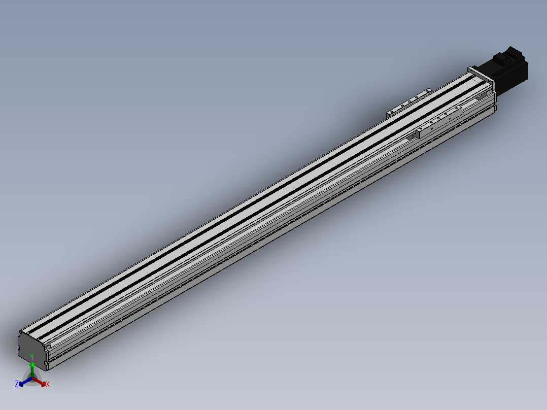 精密模组MY80D-T10-1000L-BC-P20B-C4-C正等轴测图