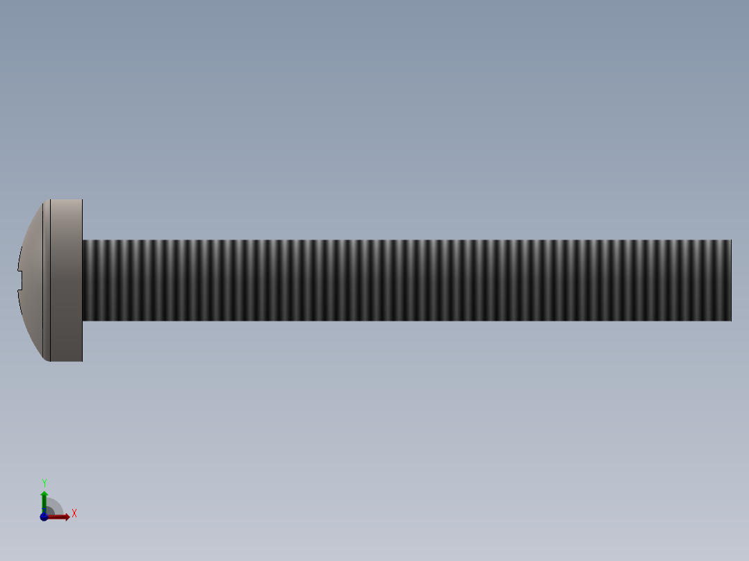 螺丝 M2 x 十字盘头-M2 x 16 Screw head.SLDPRT前视图