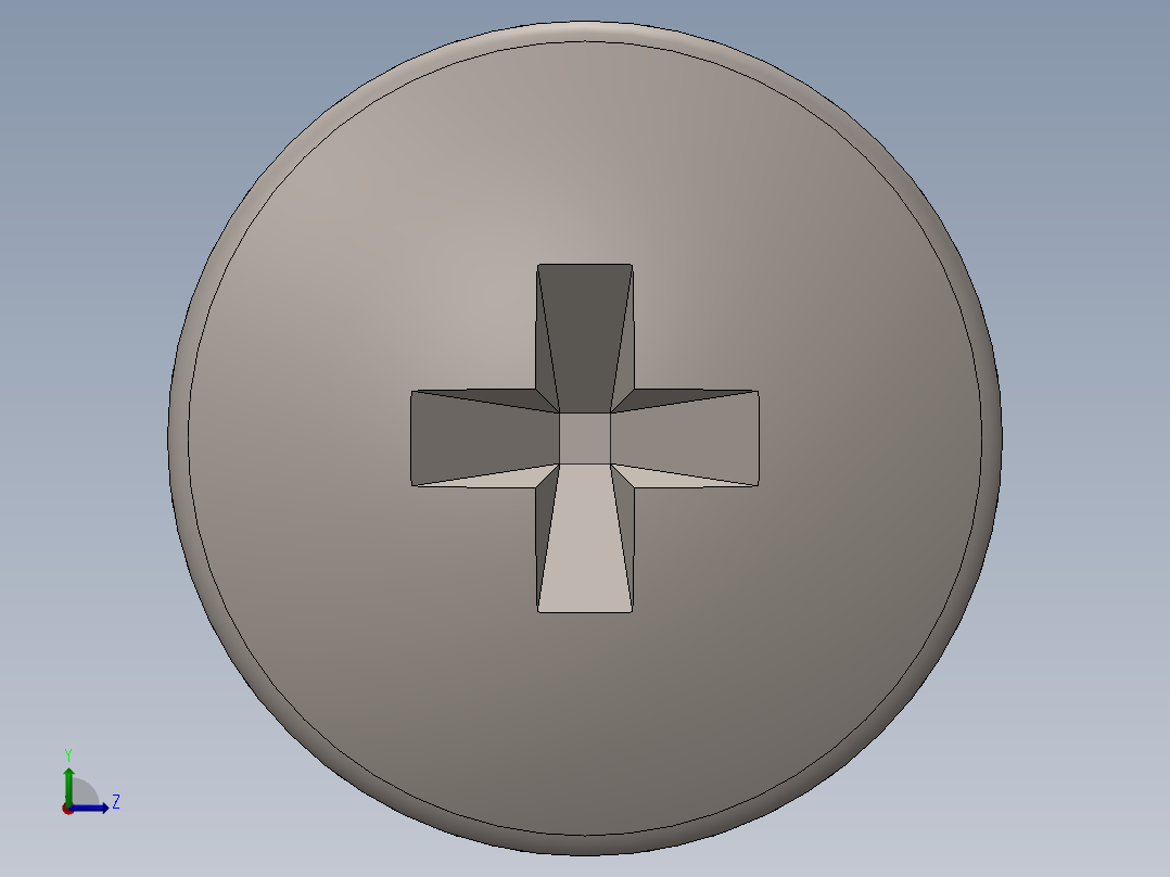 螺丝 M2 x 十字盘头-M2 x 16 Screw head.SLDPRT左视图