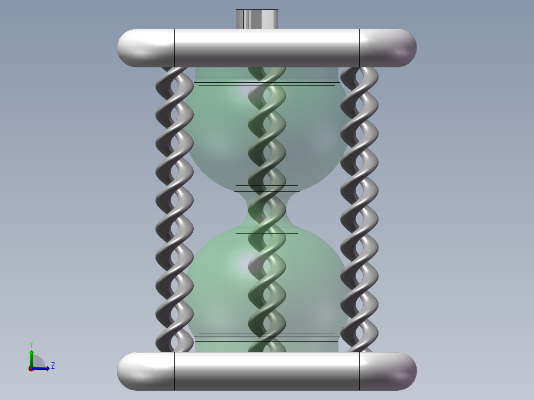 沙漏模型左视图
