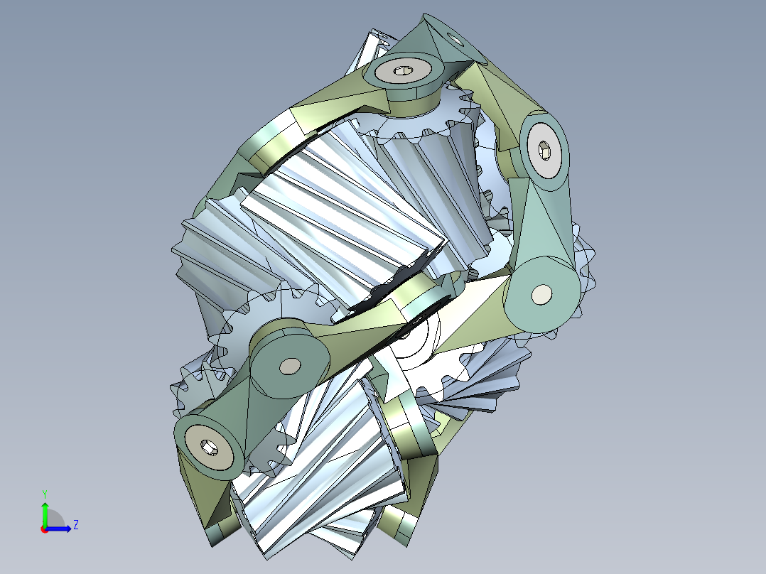 齿轮啮合 (6)左视图