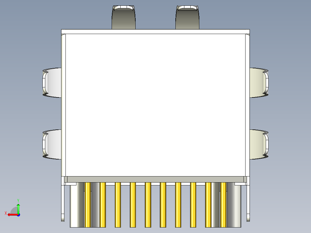 RJ45插座后视图
