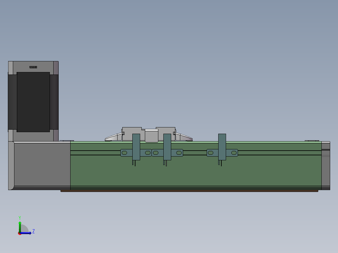 MTB同步带半封闭MTB5-32-BW-42 左视图