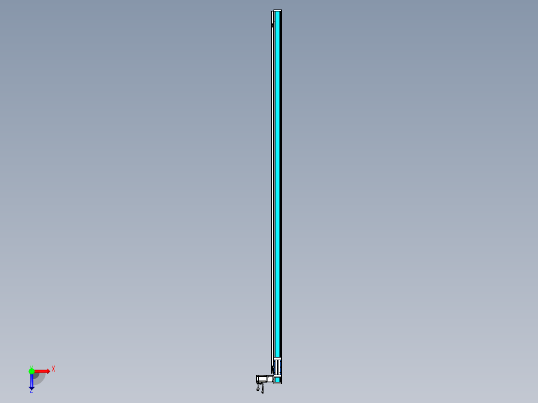 威洛博LB.GB同步带传动--欧规系列LB6A-L130-S2800-BR俯视图