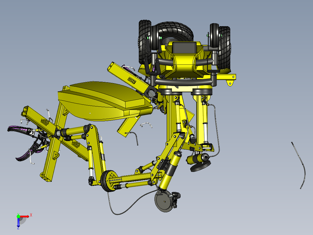 mechanical-arm SE STP STL俯视图