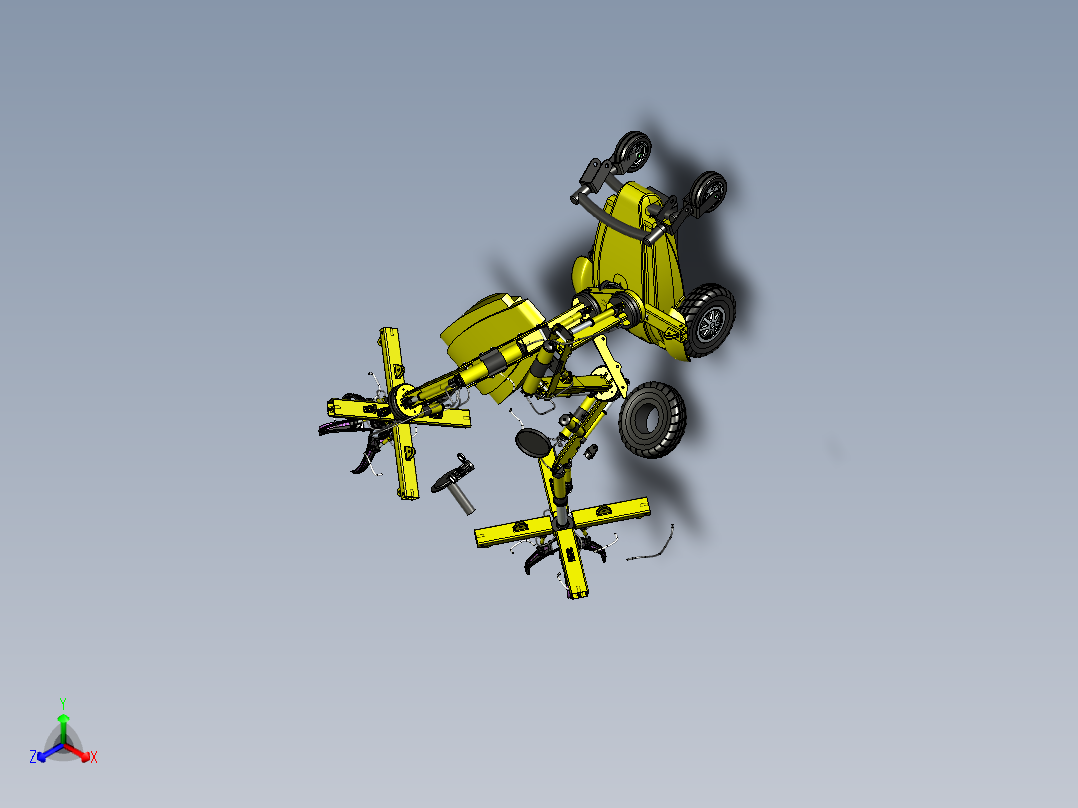 mechanical-arm SE STP STL正等轴测图