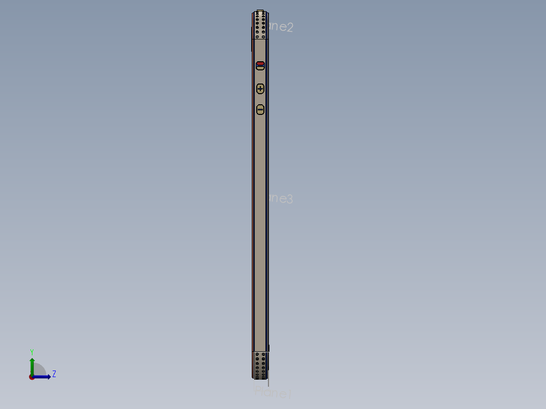 hone6 手机模型左视图
