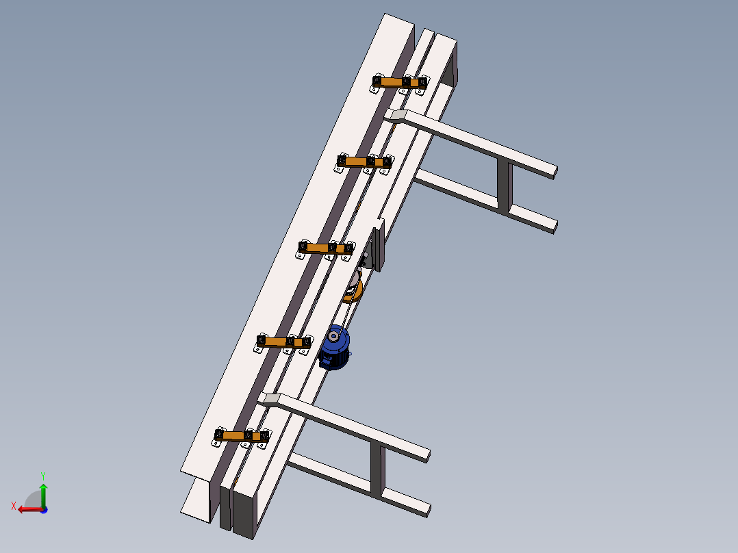 振动输送机后视图