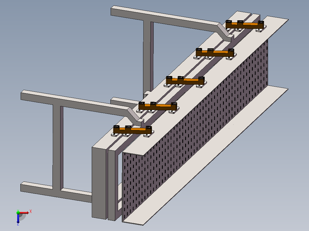 振动输送机俯视图