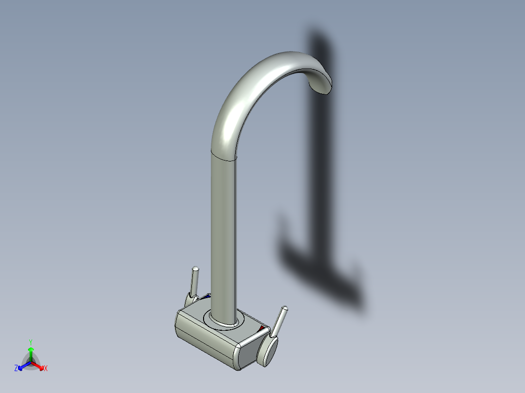 水龙头2正等轴测图