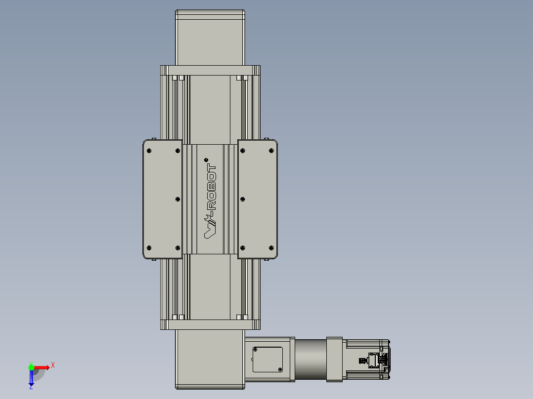 威洛博直线电机模组EB20-L224-S200-L-ZP75-MS3-5K俯视图