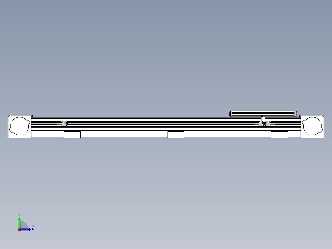 同步带滑台-欧规B8-L176-S750-L-ZP40-D3-N5左视图