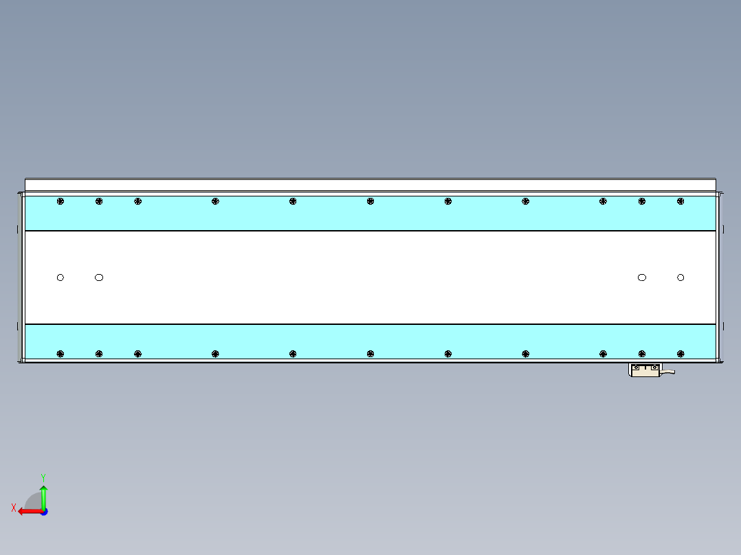 威洛博LC系列3d模型模组LC22H2Y-S650后视图