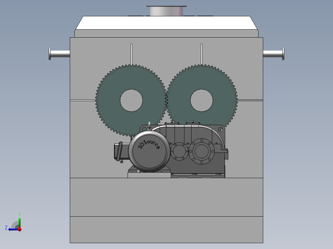 桨叶干燥机SW三维==506163==200右视图