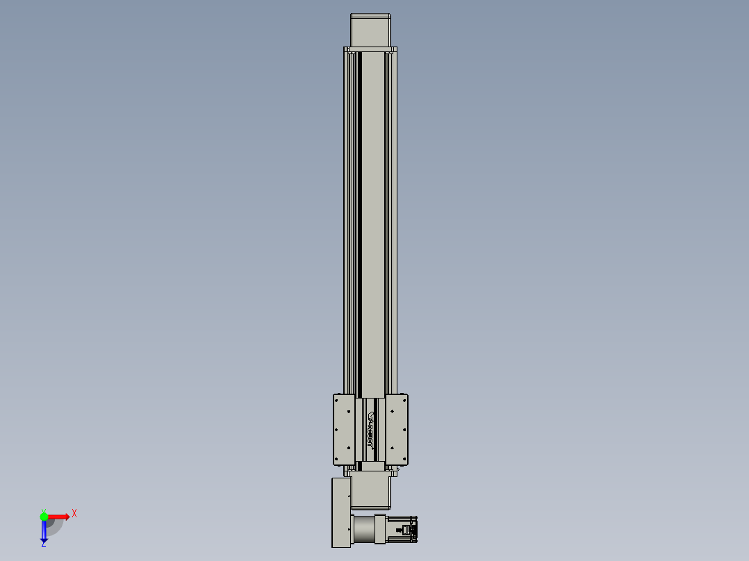 威洛博直线电机模组EB16-L208-S1000-BR-ZP75-MS3-5K俯视图
