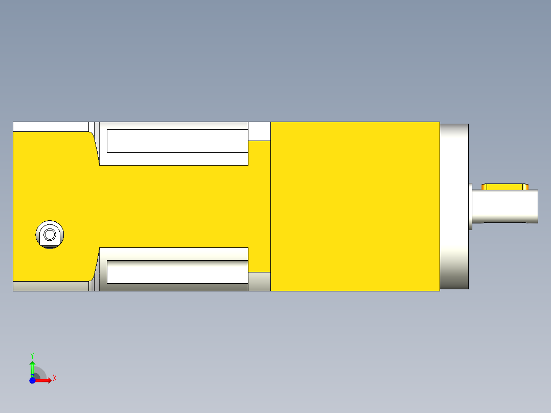 换向器PW90(垂直输出）PLX90-L2 19-70-90-M6.stp前视图