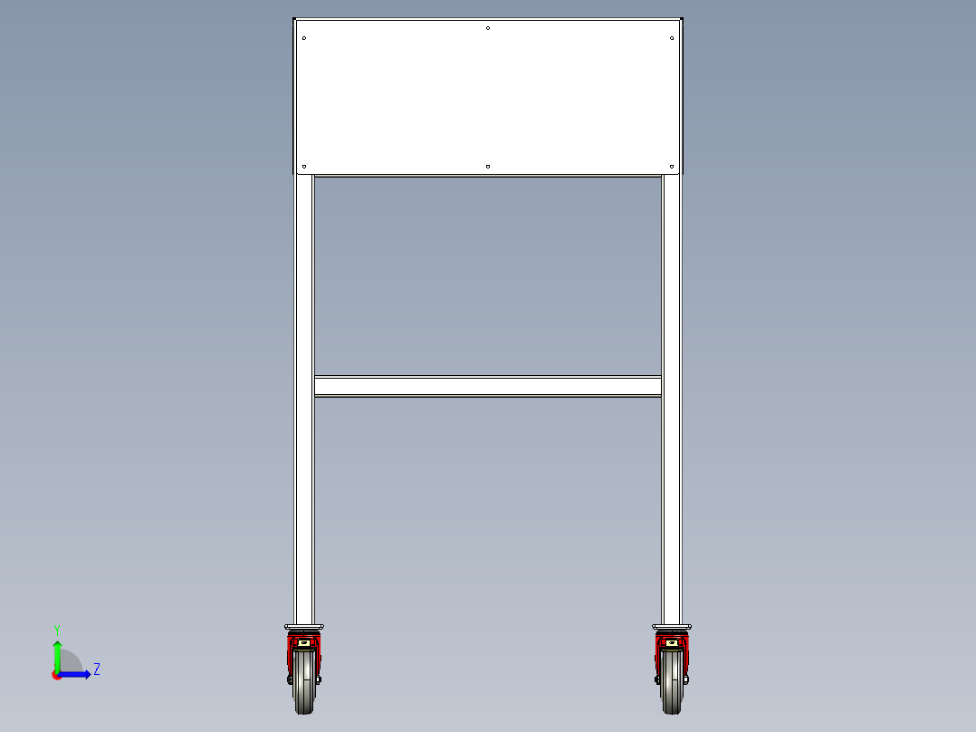 工具小车左视图