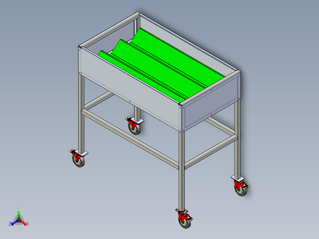 工具小车正等轴测图