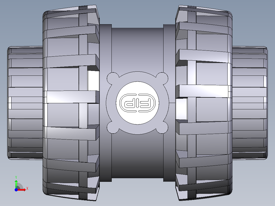 2SXEFV BSP EasyFit球止回阀螺纹母端前视图