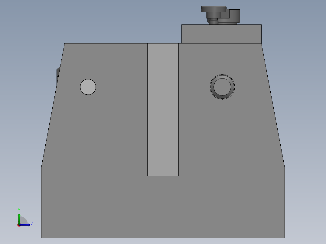 831003拨叉加工工艺及钻2-M8夹具设计【含三维SolidWorks】左视图