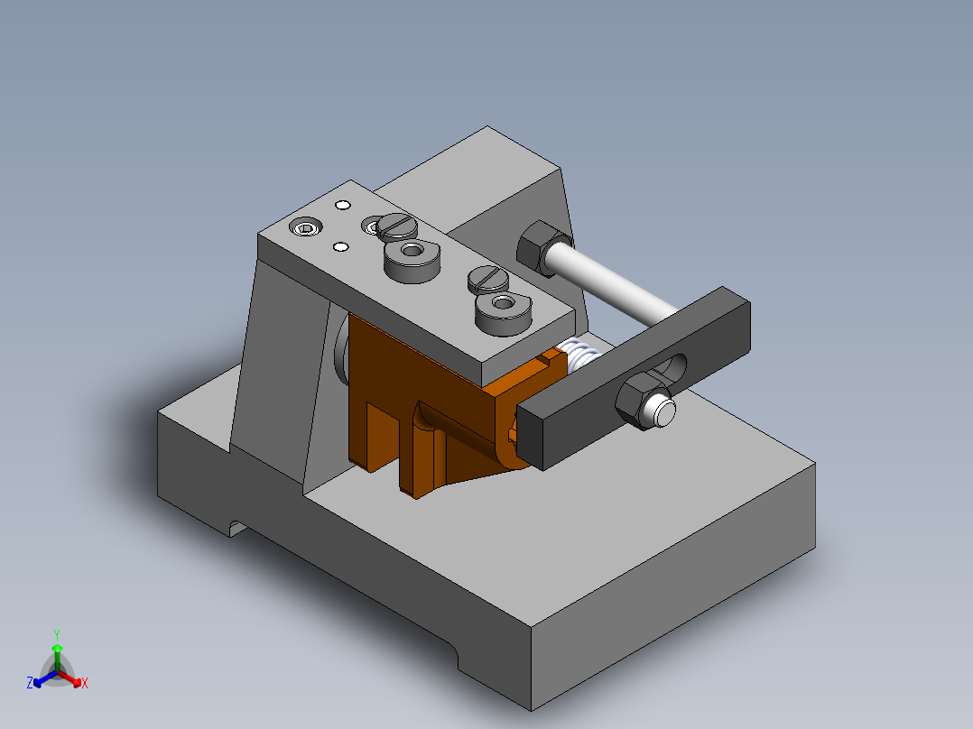 831003拨叉加工工艺及钻2-M8夹具设计【含三维SolidWorks】正等轴测图