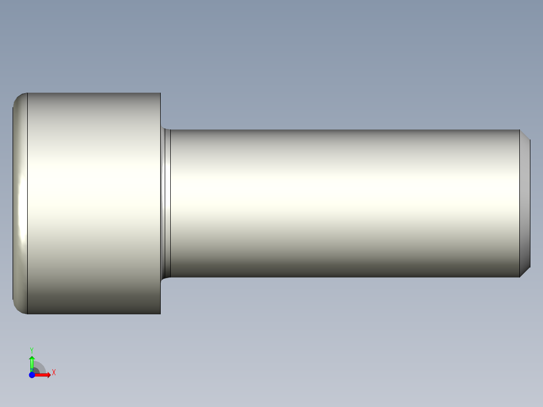 螺钉-DIN_912-M22x55.stp前视图