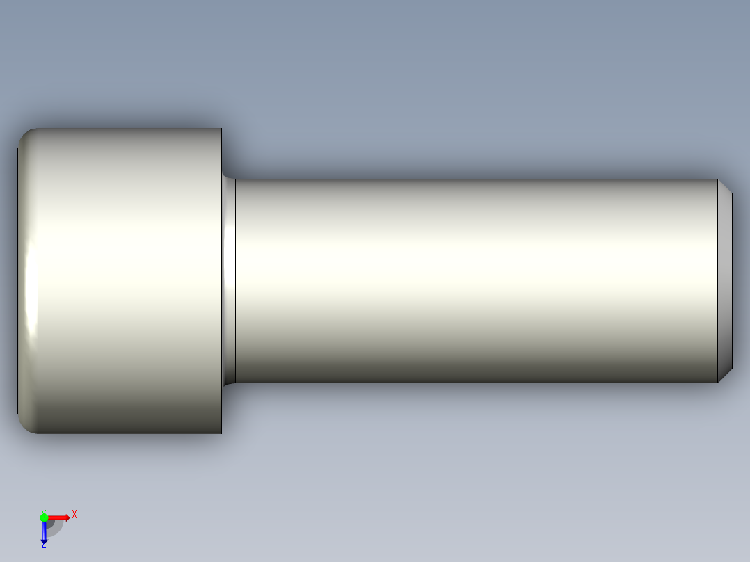 螺钉-DIN_912-M22x55.stp俯视图