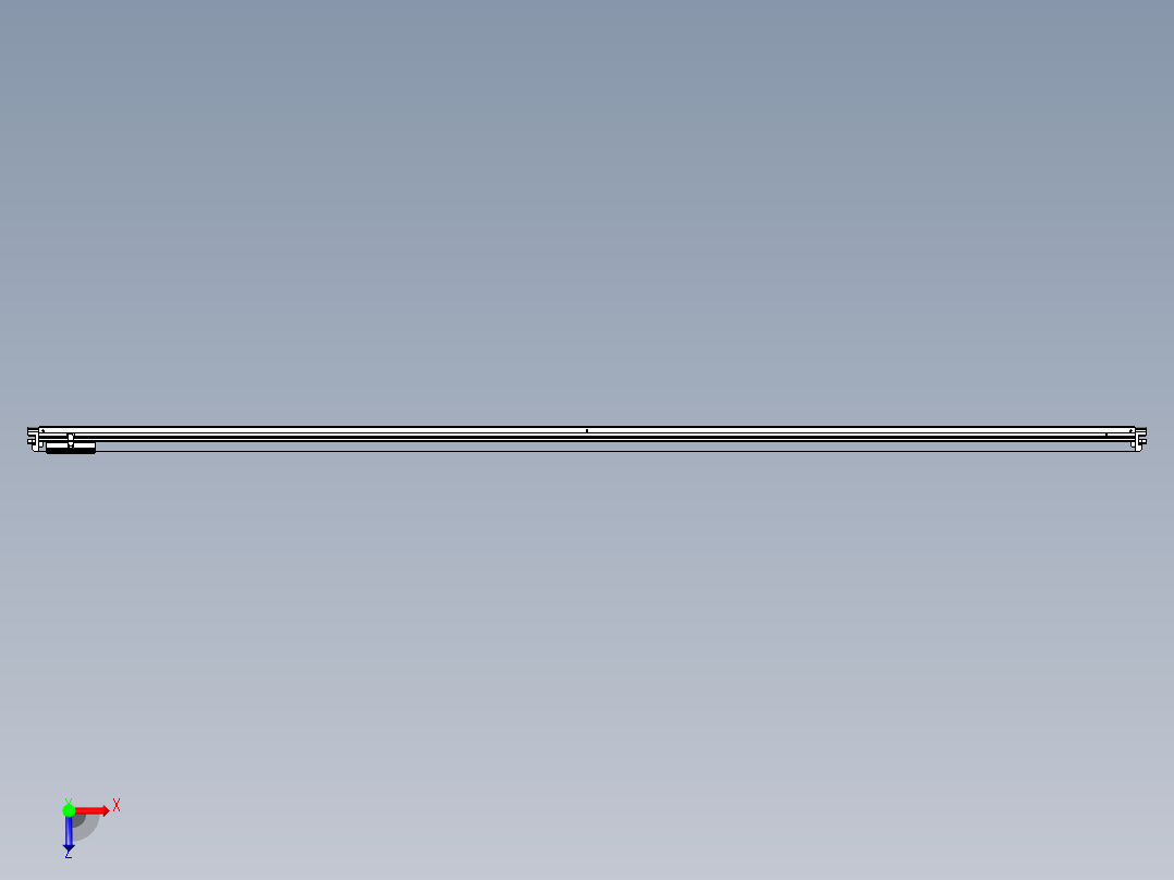 威洛博VL系列直线电机模组-VL14S2-S3350俯视图