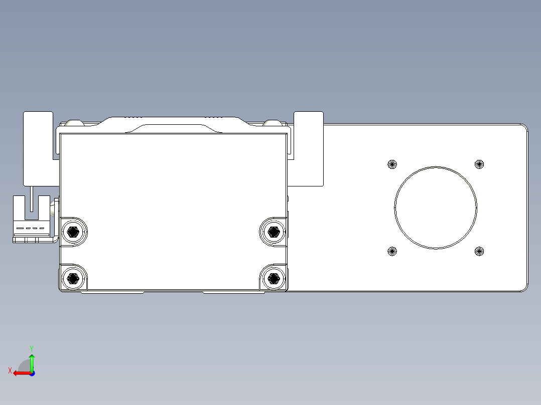 TPA-KNR-86E-1610C-L150A1-MR-H10-N3线性模块铝制底座后视图