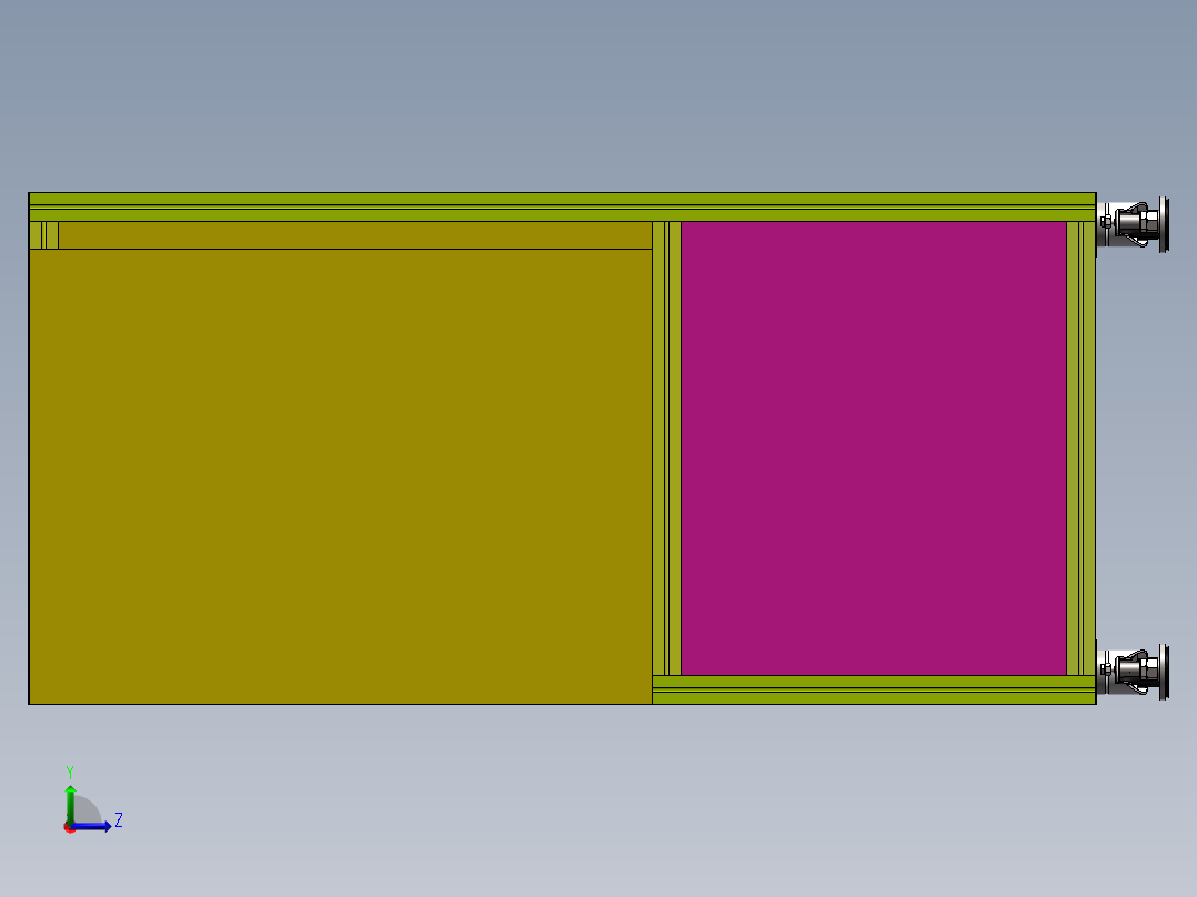 夹具平行移栽机sw18左视图