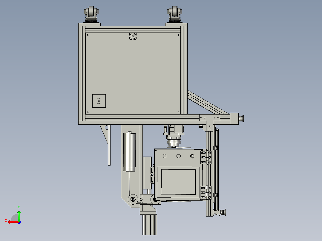 轴承角度测量设备step后视图
