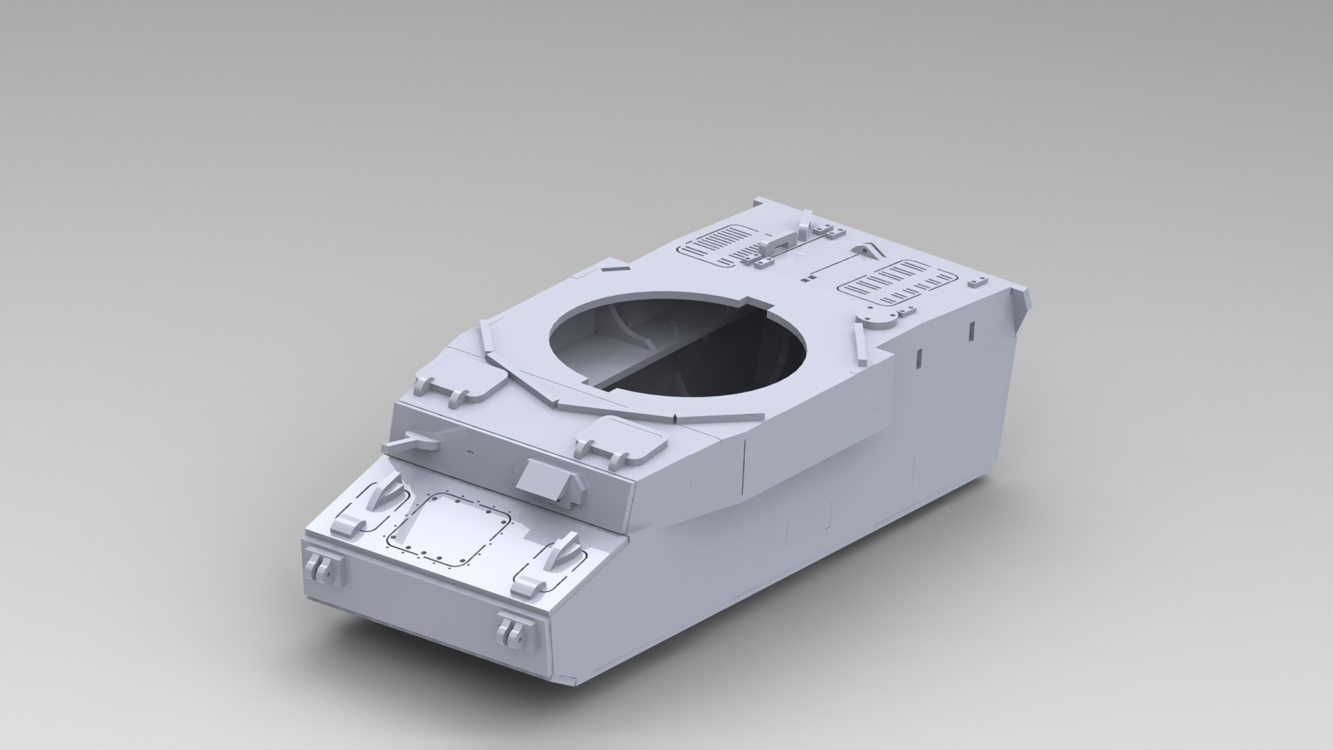 Panzerkampfwagen IV德军坦克模型3D图纸 Solidworks设计 附STEP