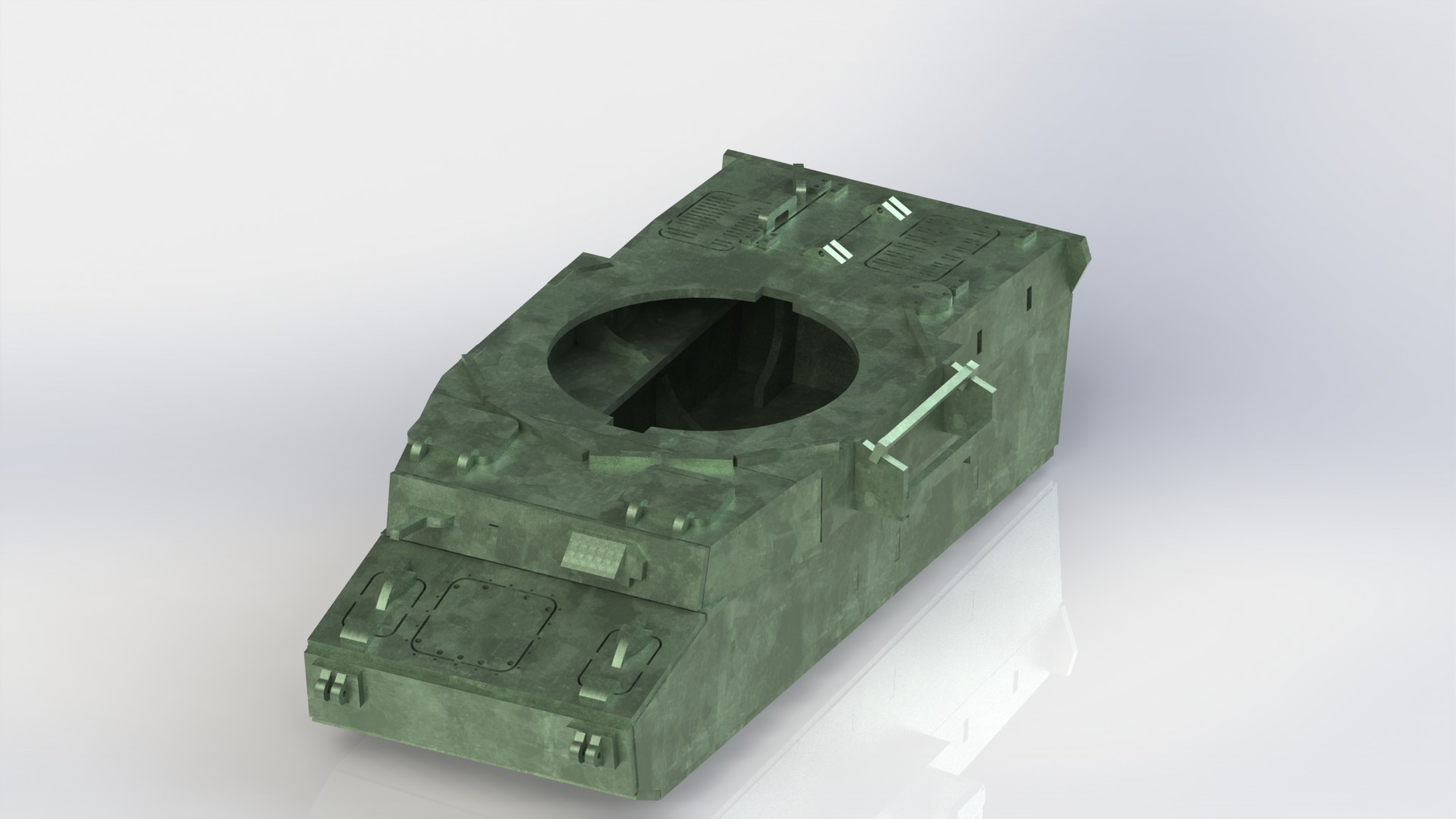 Panzerkampfwagen IV德军坦克模型3D图纸 Solidworks设计 附STEP