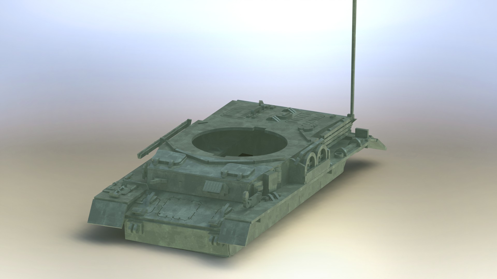 Panzerkampfwagen IV德军坦克模型3D图纸 Solidworks设计 附STEP
