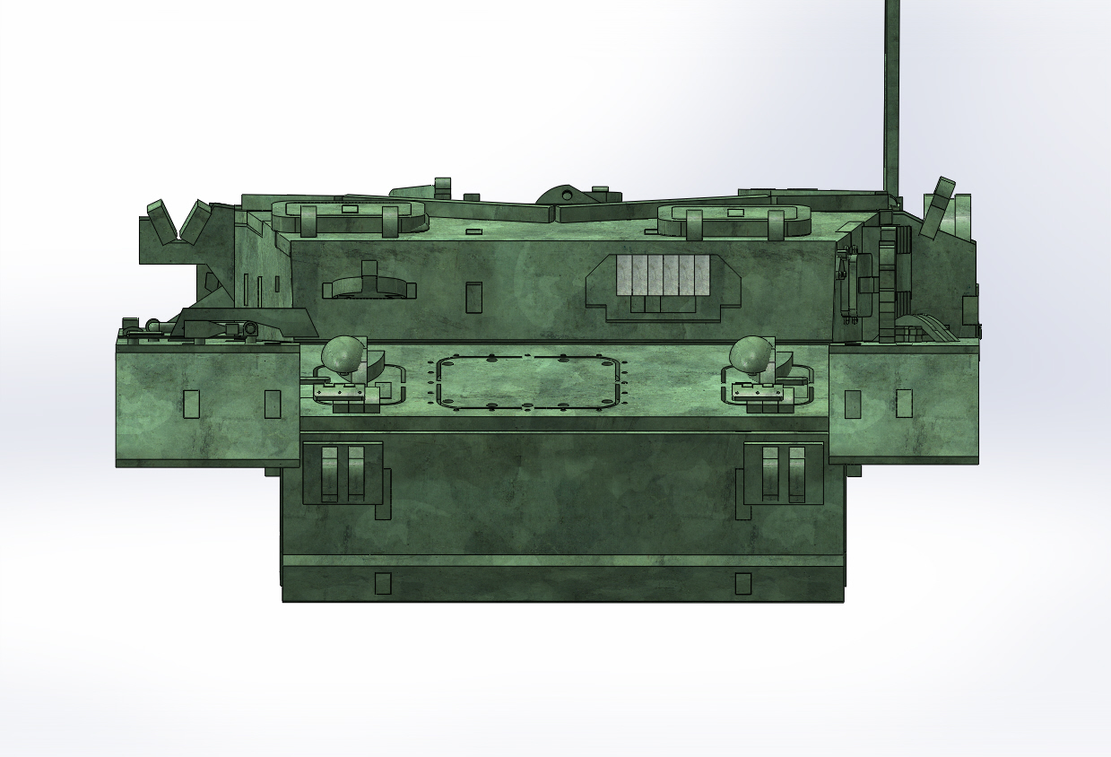 Panzerkampfwagen IV德军坦克模型3D图纸 Solidworks设计 附STEP