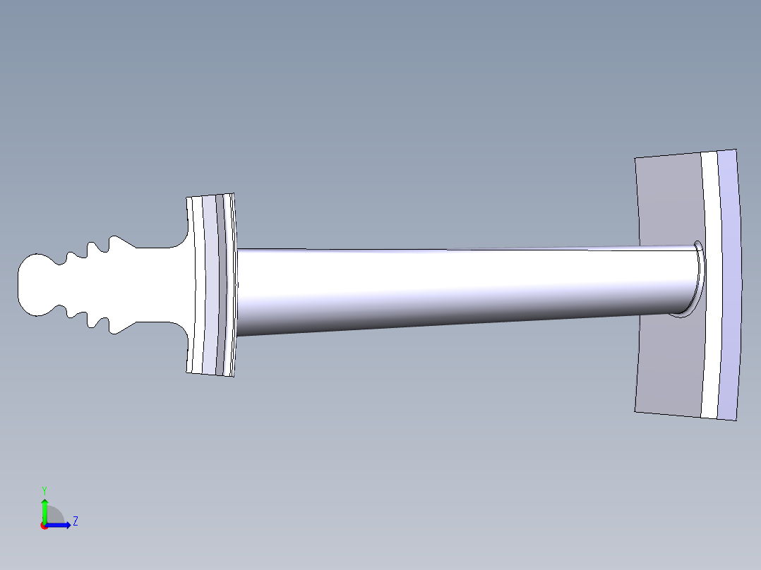 涡轮 叶片 涡扇 (32)左视图