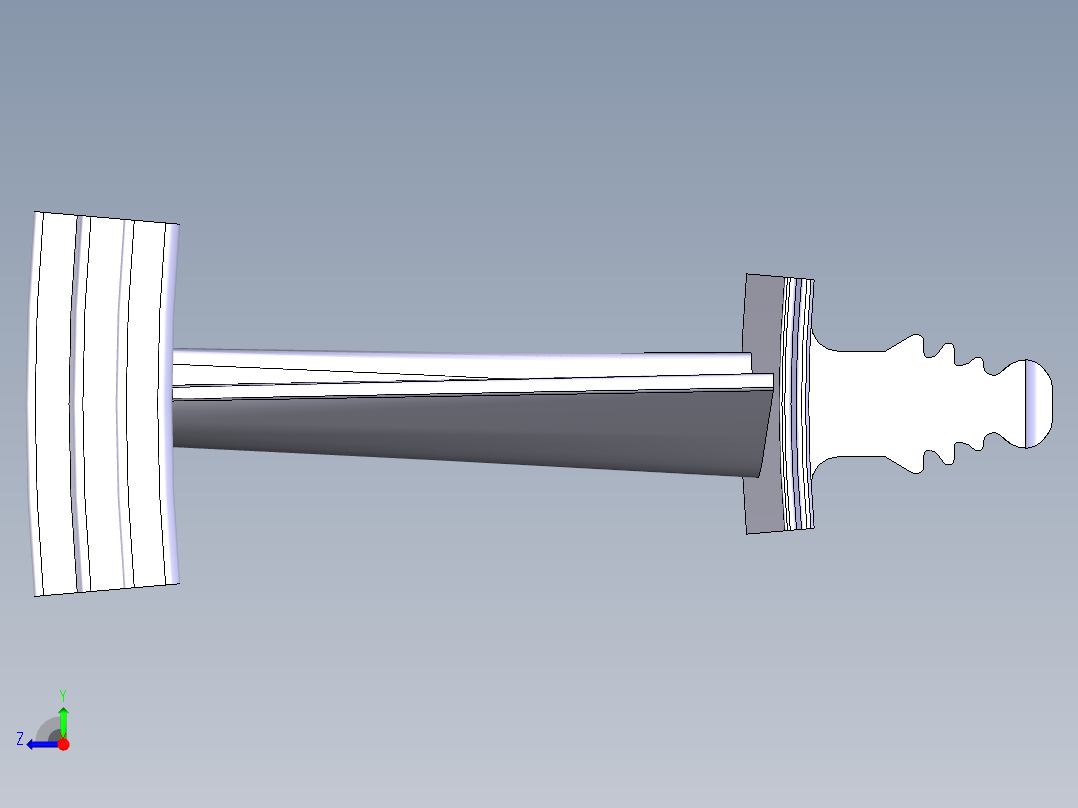 涡轮 叶片 涡扇 (32)右视图