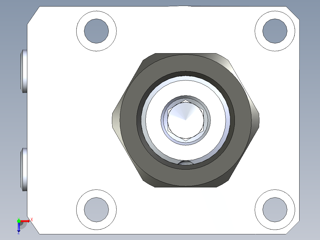 KOSMEKLHA0480-GR-Q30_R01多系列多零件图纸模型俯视图
