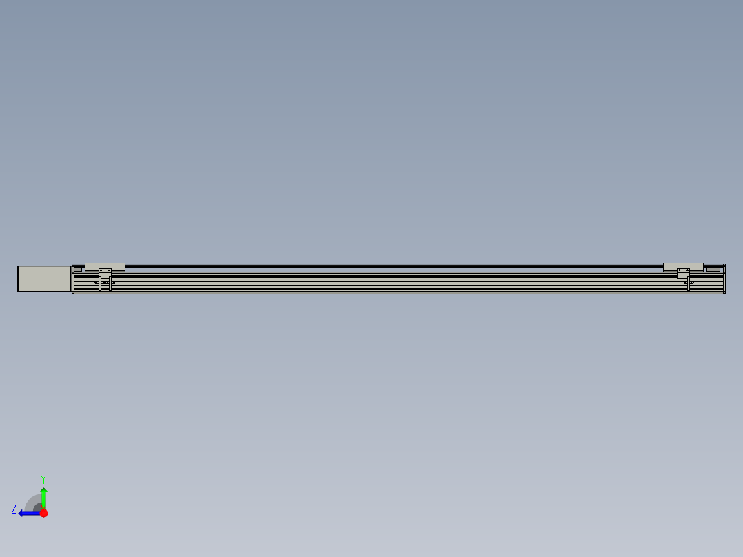 直线模组WG-LHB12-S1550-BR设计图纸右视图