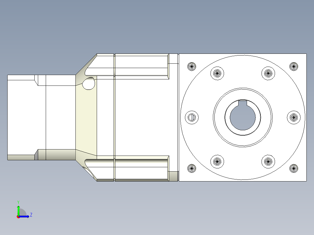 换向器PW90双孔 PGH90-L2 14-50-70-M5左视图