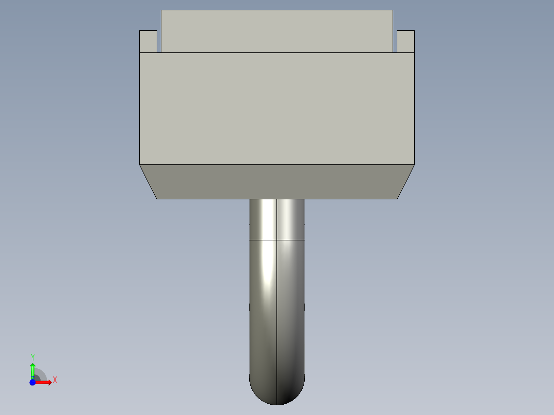 基恩士PX-10(P)_connector_1_kc图纸模型前视图