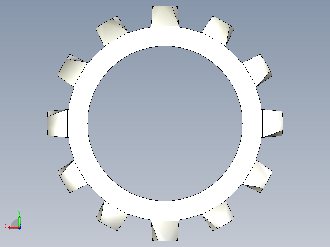 垫圈 外牙锁 公制-EXTERNAL TOOTH LOCK WASHER for M24 SCREW.IGS后视图