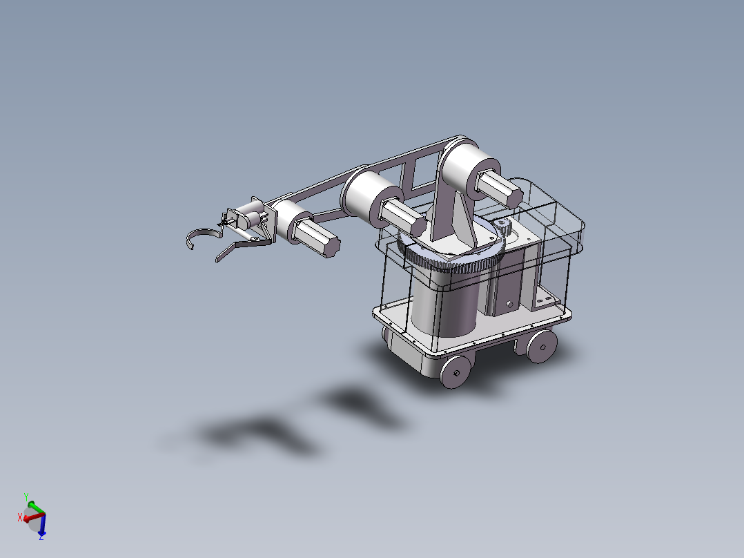 黄瓜采摘机器人的结构设计与研究含三维SW模型620580===700