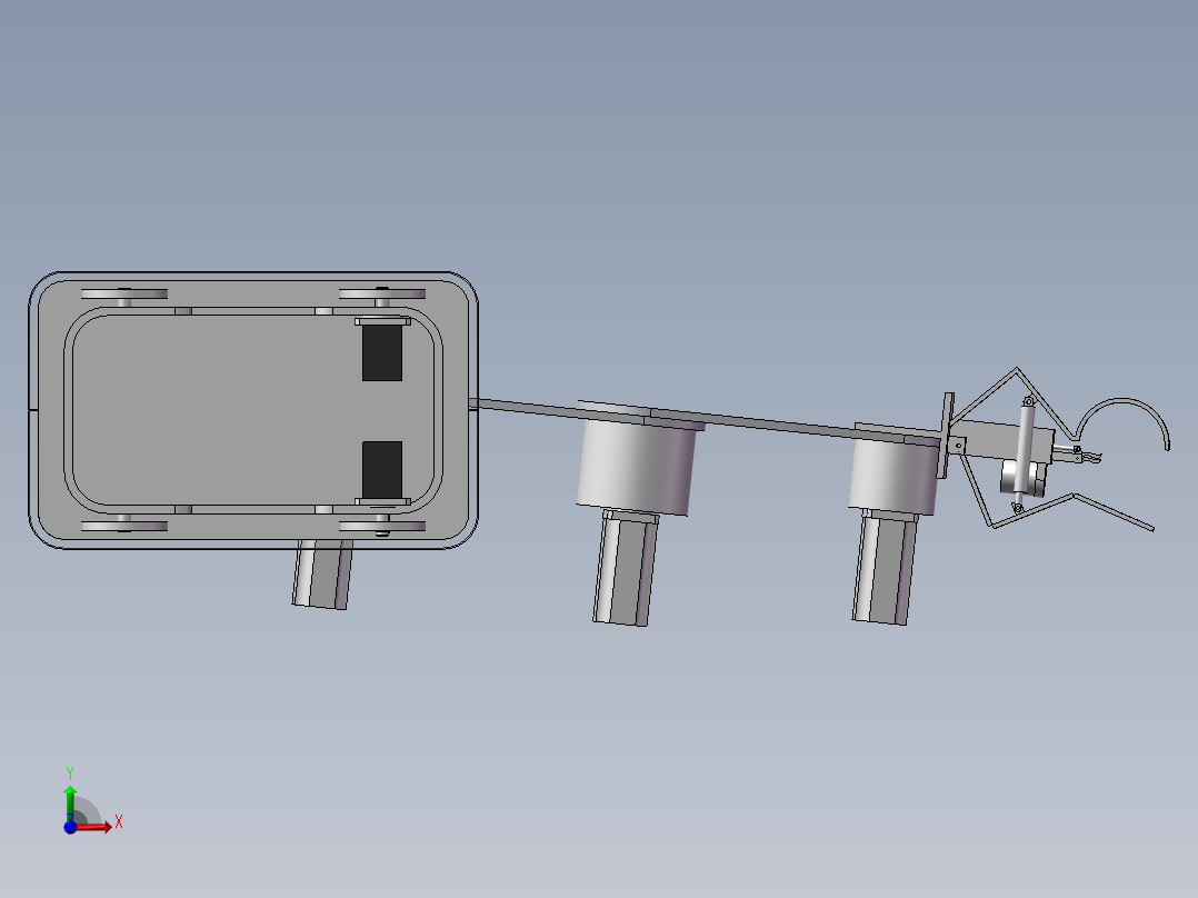 黄瓜采摘机器人的结构设计与研究含三维SW模型620580===700前视图